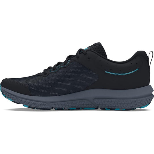 Under Armour Men's Charged Assert 10, (003) Black/Black/Blue Surf, 7, US