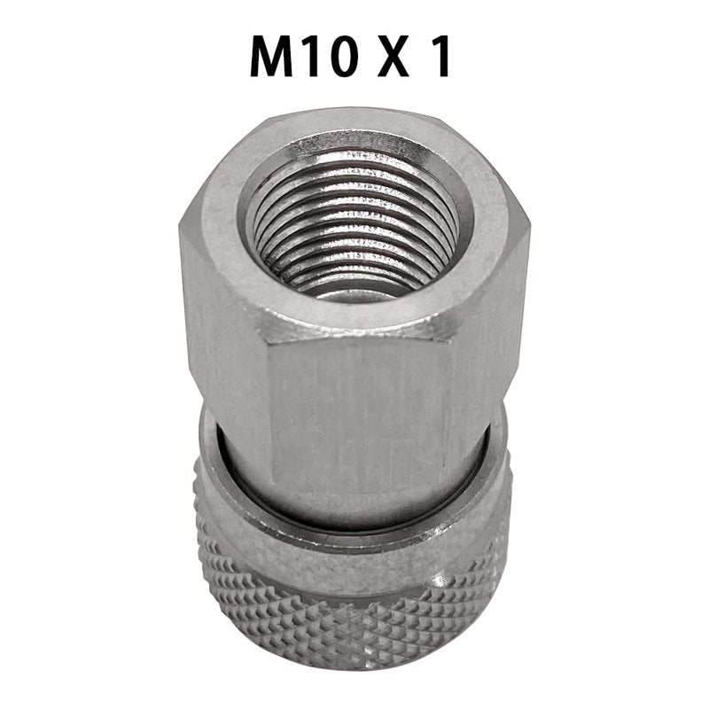 HMKUGO Paintball PCP Female Thread Stainless Steel Coupler HPA CO2 Air Tank Refill Connector Quick Disconnect Quick Release Adapter Fitting
