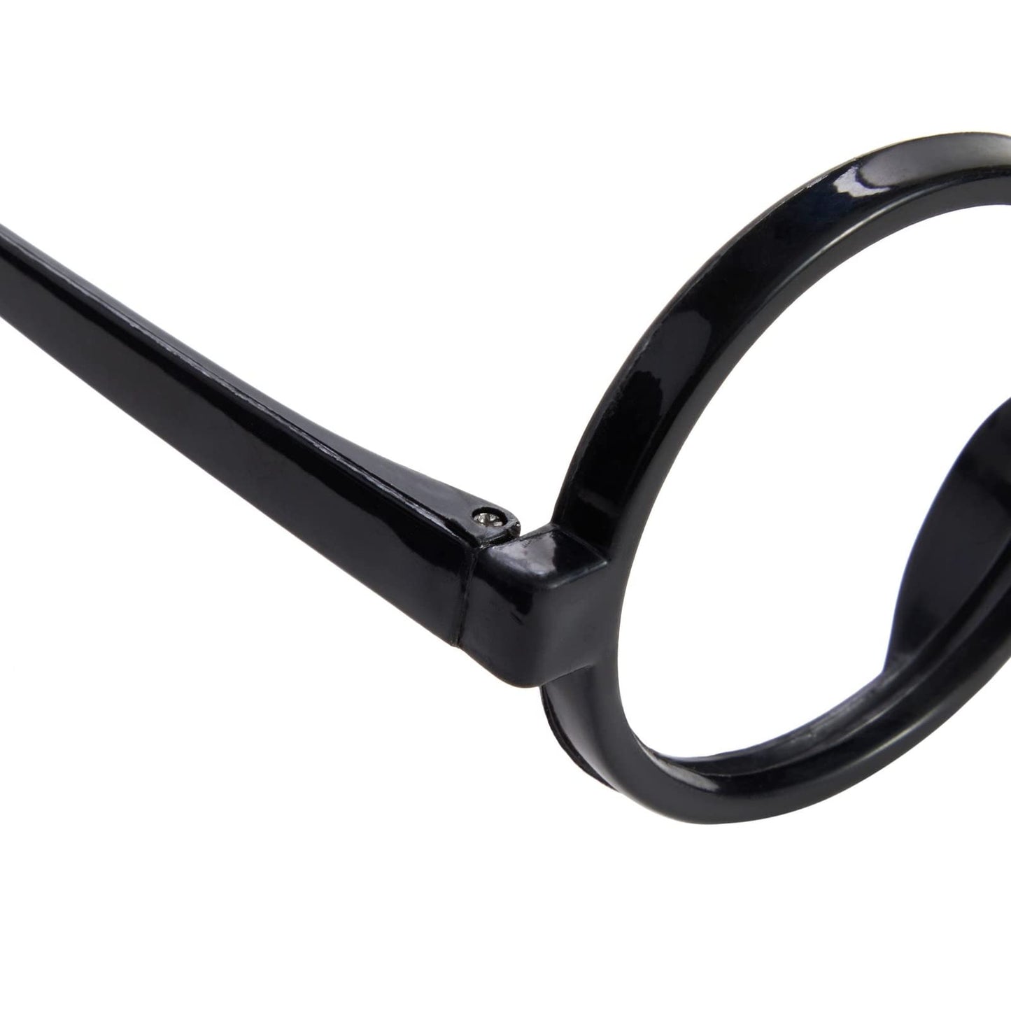 24 Pack Nerd Glasses Party Supplies, Round Black Wizard Glasses for Cosplay Costumes