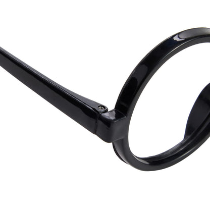 24 Pack Nerd Glasses Party Supplies, Round Black Wizard Glasses for Cosplay Costumes
