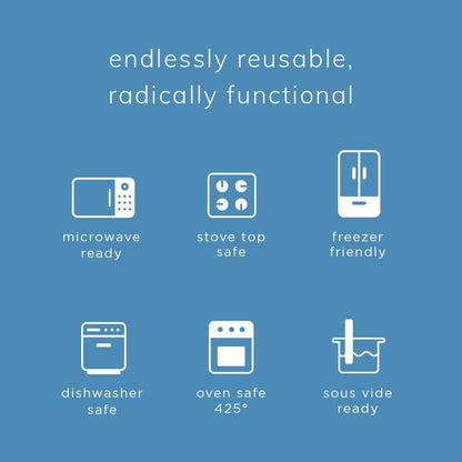 Stasher Premium Silicone Reusable Food Storage Stand-Up Mid Bag, Clear, Microwave, Sous Vide, Dishwasher, Oven and Freezer Safe, BPA Free, Leak-free, Eco-friendly, 56 Oz
