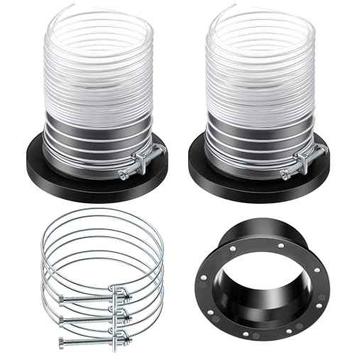 Saillong 4" Magnetic Dust Collector Fast Connect System ? 10Pcs Starter Kit with Neodymium Fittings, Hose Couplers & Clamps for Workshop Dust Collection