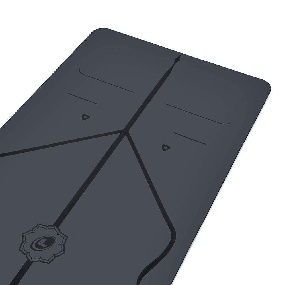 Liforme Travel Yoga mat – Patented Alignment System, Warrior-Like Grip, Non-Slip, Eco-Friendly, Ultra-Lightweight and Sweat Resistant, Made with Natural Rubber