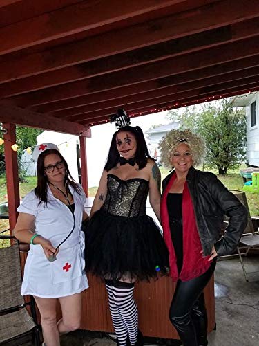 Black Tutu Skirt for Women 50s Vintage Ballet Bubble Dance Skirts for Halloween Cosplay Party Black M