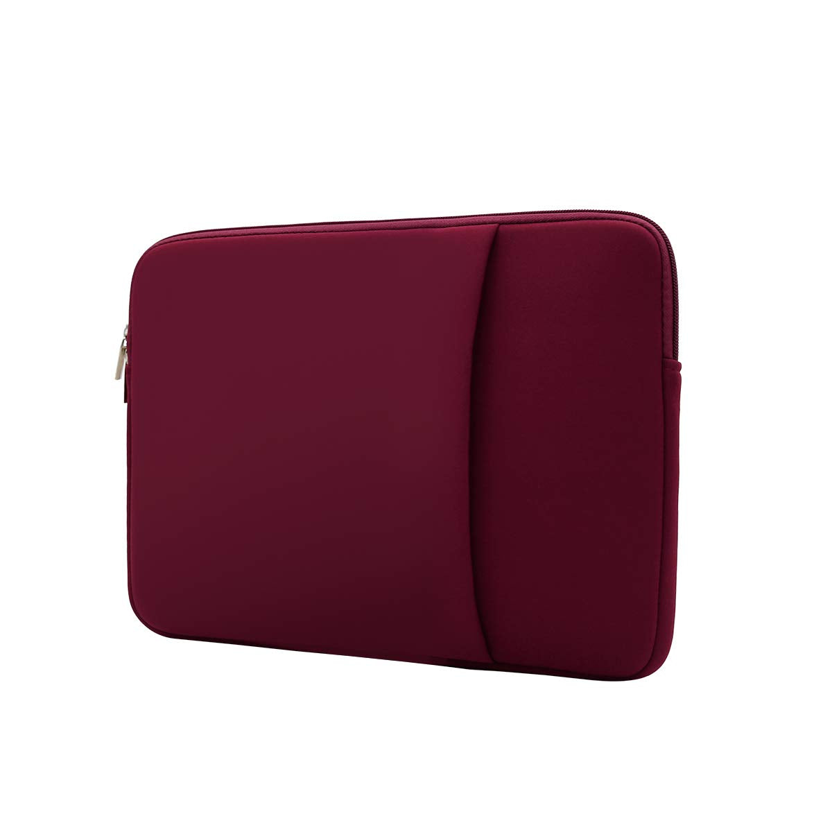 RAINYEAR 14 Inch Laptop Sleeve Compatible with 14" Notebook Computer Chromebook, 15" Macbook Pro M4 M3 M2 Protective Case with Front Pocket & Accessories Pouch(Red,Upgraded Version)