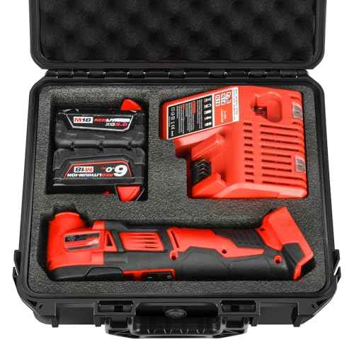 Case for Milwaukee Oscillating Multi Tool - Power Tools Box for Milwaukee M18 M12 2836-20/2626-20/2526-20/2426-20, Waterproof Hard Tool Box for Milwaulkee Fuel Multi-tool/Battery/Charger (Case Only£©