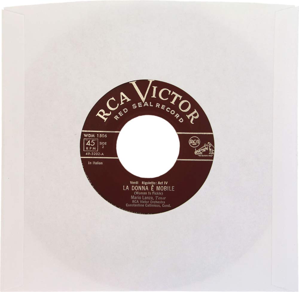 (200) Archival Quality Acid-Free Heavyweight Paper Inner Sleeves for 7 Inch Vinyl Records #07IW
