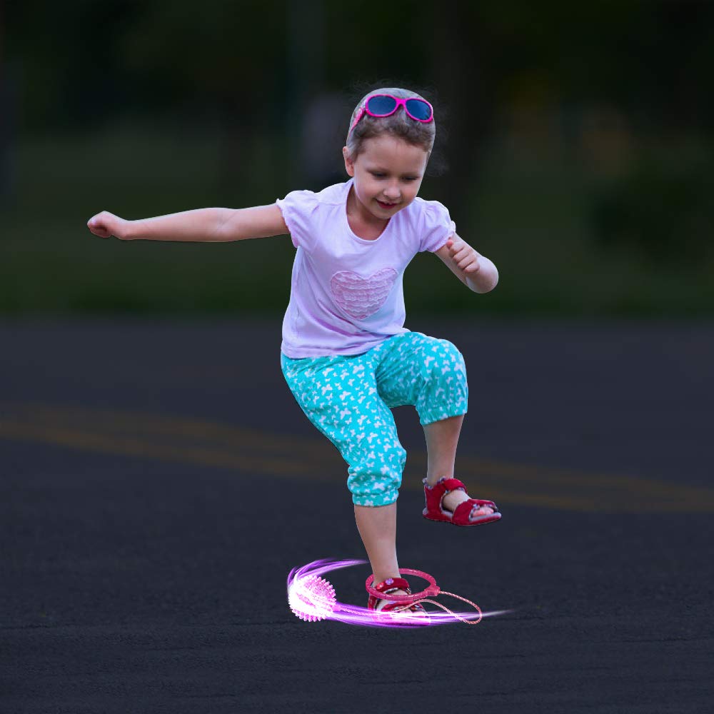 ArtCreativity Light Up Skip Ball Ankle Toy with Bright LEDs - Ankle Skip Ball for Kids and Adult Jumping Game for Indoor and Outdoor Fun, Birthday Party Favor