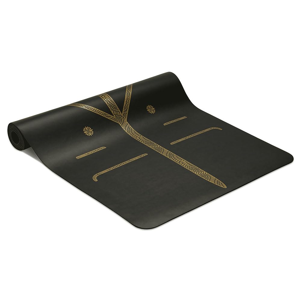 Liforme Travel Yoga mat – Patented Alignment System, Warrior-Like Grip, Non-Slip, Eco-Friendly, Ultra-Lightweight and Sweat Resistant, Made with Natural Rubber