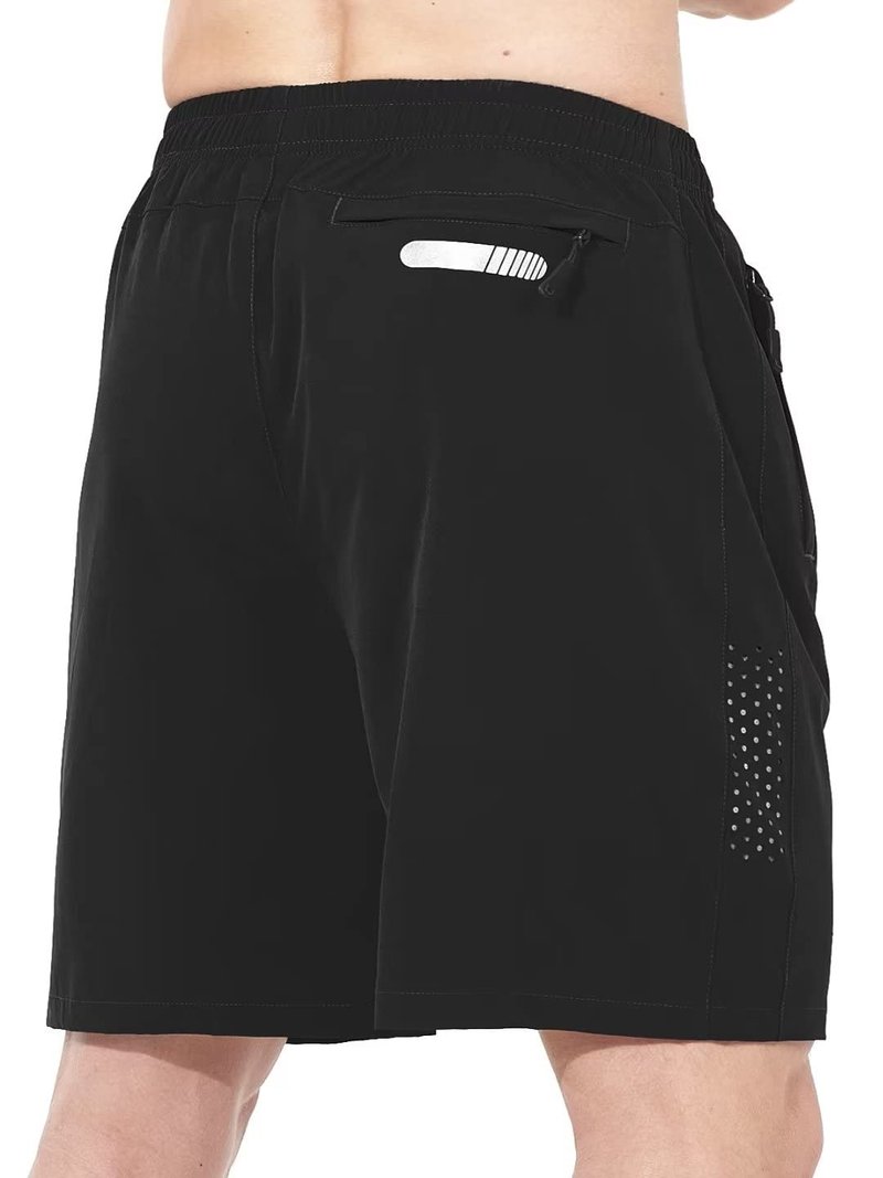 NORTHYARD Men's Athletic Running Shorts Gym Workout 7"/9"/5" Quick Dry Lightweight Sports Basketball Tennis 3 Zipper Pockets Black 4XL