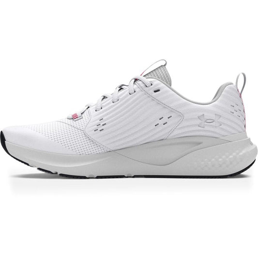 Under Armour Men's Charged Commit Trainer 4, (101) White/Distant Gray/Red, 10.5, US
