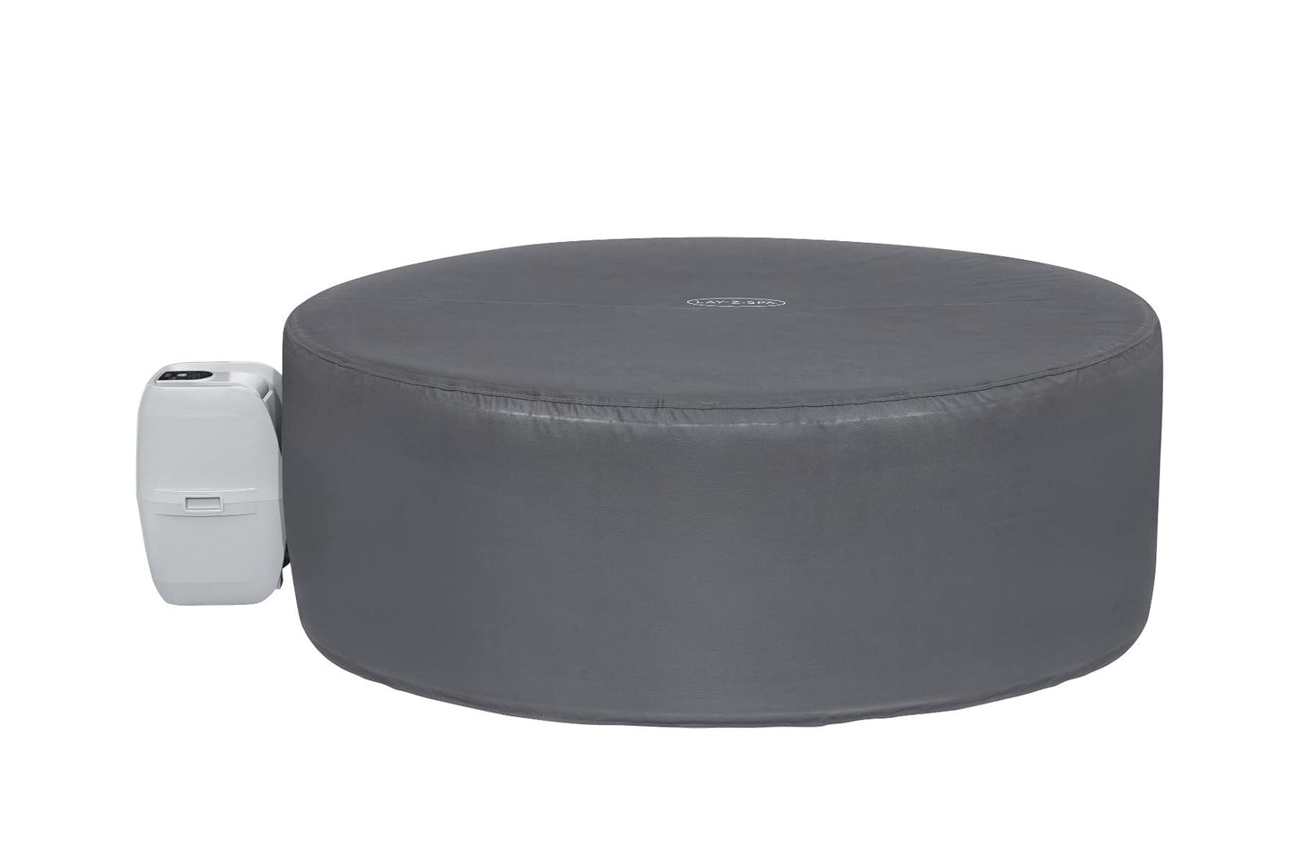 Lay-Z-Spa Small Round Thermal Hot Tub Cover 180cm x 66cm | Up to 40% More Energy Efficient, Water Repellent & UV Resistant, Universal Fit, BW60317, Grey