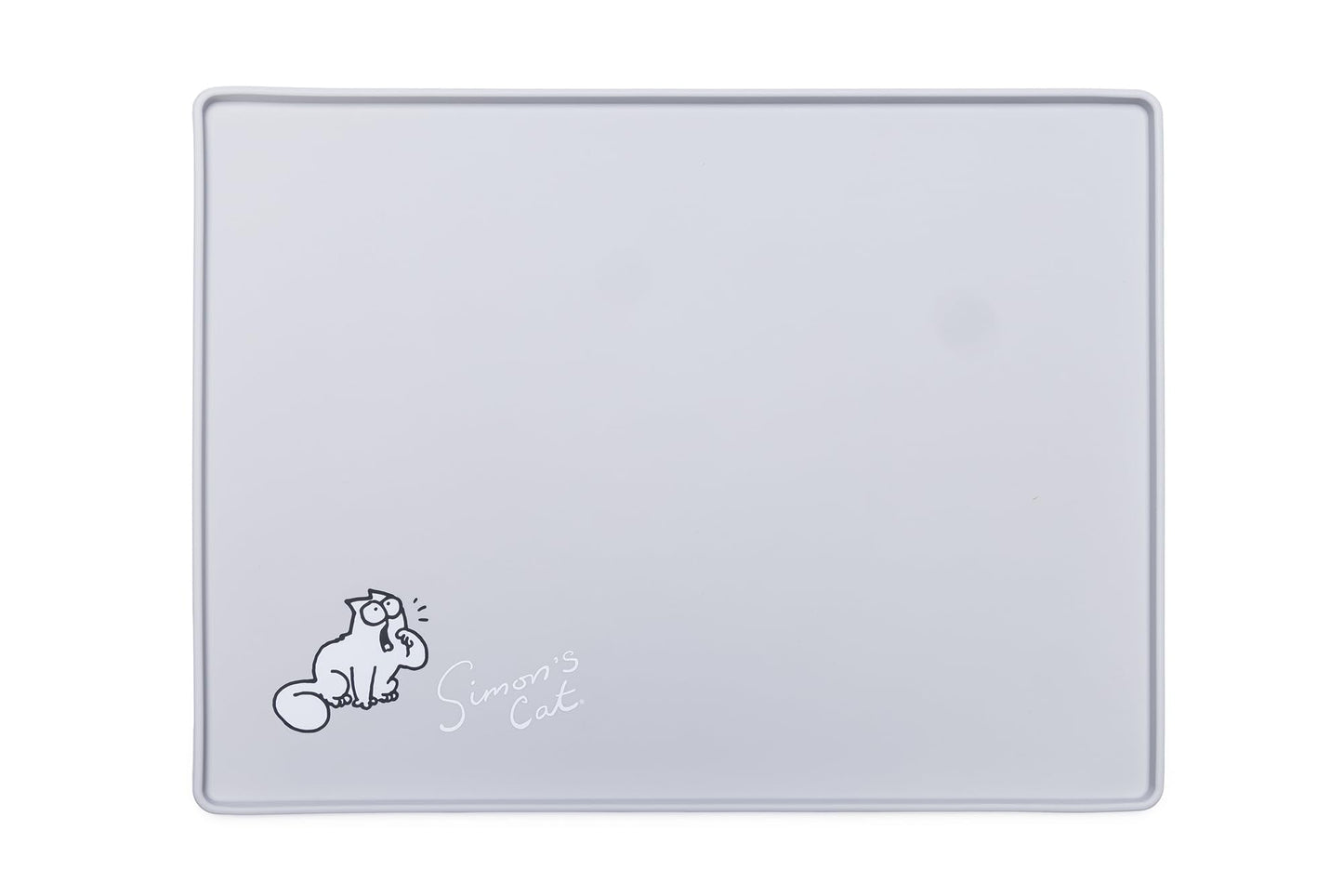 Simon's Cat by Karlie, Simon’s Cat Bowl Mat 40 x 30 x 1 cm,lightgrey
