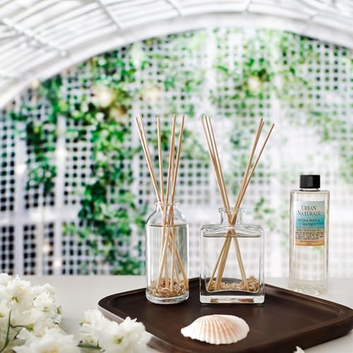 Urban Naturals Balsam Forest Reed Diffuser Oil Set - Real Juniper and Pine Cones – Fragrance Notes of Fraser Fir, Evergreen, Pine, Woodsy Cedar and Sandalwood – Vegan 3.75 Ounces – Made in The USA