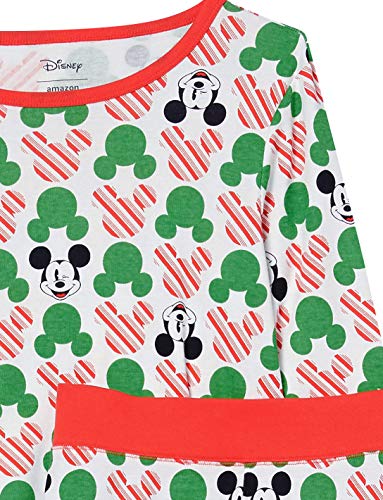 Amazon Essentials Disney | Marvel | Star Wars Women's Snug-Fit Cotton Pajama Sleepwear Sets, Mickey - Womens Snug-fit, Medium