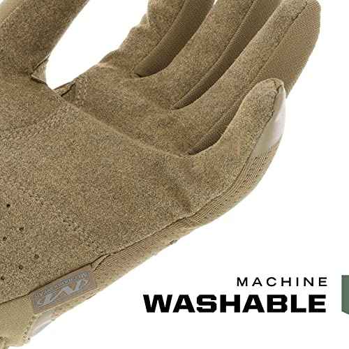 Mechanix Wear: FastFit Tactical Gloves with Elastic Cuff for Secure Fit, Work Gloves with Flexible Grip for Multi-Purpose Use, Durable Touchscreen Capable Safety Gloves for Men (Brown, Large)