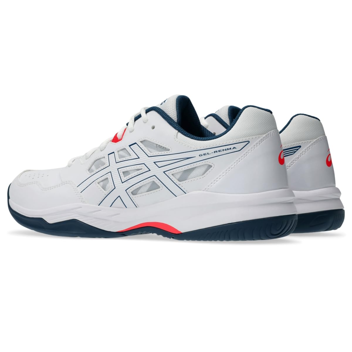 ASICS Men's Gel-RENMA Pickleball Shoes, 13, White/MAKO Blue