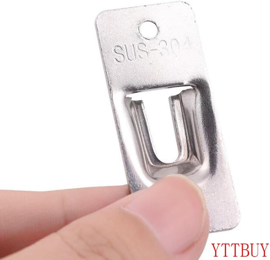 90 Degree Right Angle Door Lock Buckle Safety Door Lock Bolt, Stainless Steel Door Latch for Wooden Fences, Doors, Windows, Safety Sliding Door Latch… (Silver)