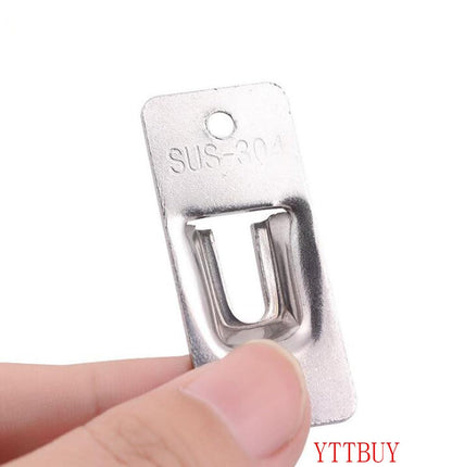 90 Degree Right Angle Door Lock Buckle Safety Door Lock Bolt, Stainless Steel Door Latch for Wooden Fences, Doors, Windows, Safety Sliding Door Latch… (Silver)