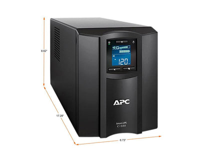 APC 1500VA Smart UPS with SmartConnect, SMC1500C Sinewave UPS Battery Backup, AVR, 120V, Line Interactive Uninterruptible Power Supply