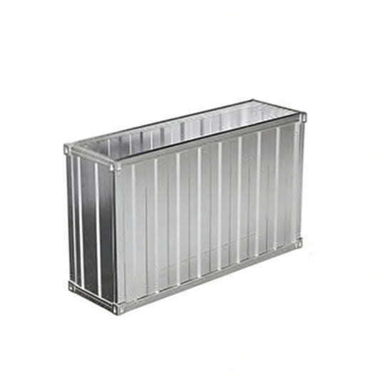 JOSOGO Industrial Rectangular Wrought Iron Flower Box, Rustic Metal Planter Container with Stable Structure, Decorative Plant Box for Patio Garden Balcony Yard Home Office(100cm)