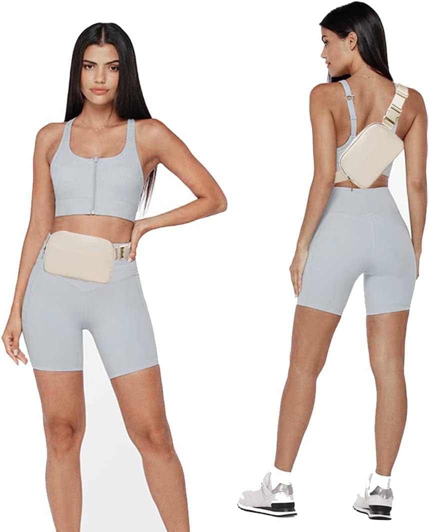 Belt Bag Waist Pack Bum Bag Crossbody Fanny Pack for Women and Men with Adjustable Strap Small Waist Pouch for Travel Workout Running Hiking