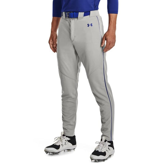 Under Armour Men's Utility Baseball Straight Leg Pant Pipe 22, (081) Baseball Gray/Royal/Royal, Medium