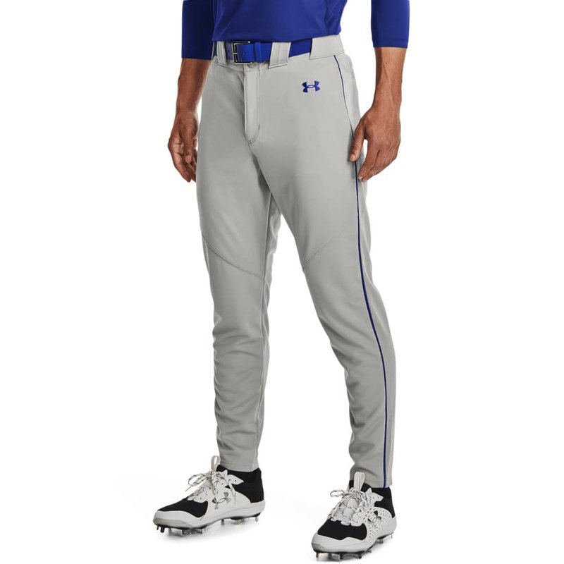 Under Armour Men's Utility Baseball Straight Leg Pant Pipe 22, (081) Baseball Gray/Royal/Royal, 3X-Large