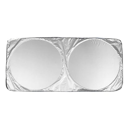 Car Windshield Sun Shade - Foldable Reflective Sun Visor for Cars, SUVs, Trucks, and Vehicles | Heat Blocking Sunshade to Keep Interior Cool | Summer Automotive Accessories