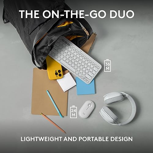 Logitech Pebble Keys 2 K380s, Multi-Device Bluetooth Wireless Keyboard with Customizable Shortcuts, Slim and Portable, Easy-Switch for Windows, macOS, iPadOS, Android, Chrome OS - Tonal Graphite