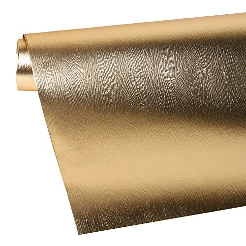 WRAPAHOLIC 30 Inch Gold Wrapping Paper Roll - Jumbo Roll Basic Texture Matte Gold for Birthday, Holiday, Wedding, Baby Shower Wrap - 30 inch x 16.5 feet
