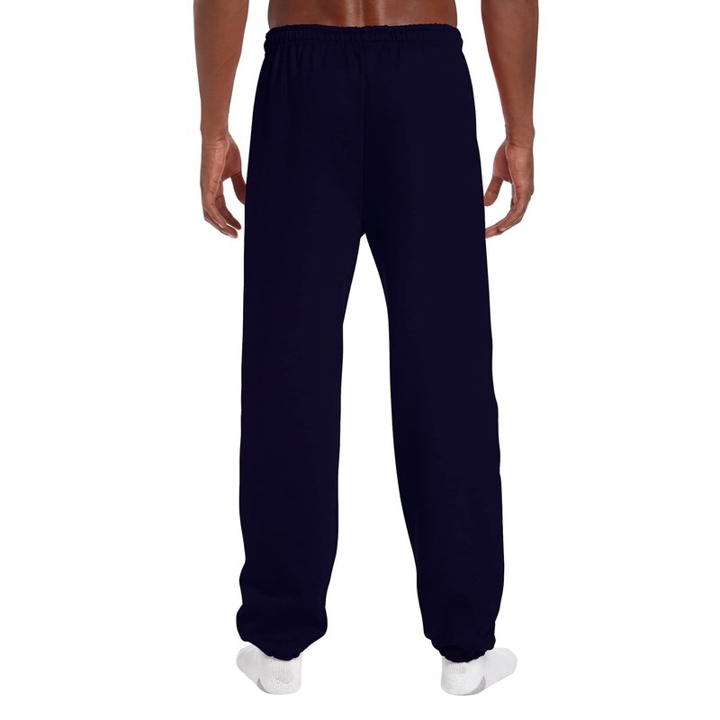 Gildan Adult Fleece Elastic Bottom Sweatpants, Style G18200, Navy, Large