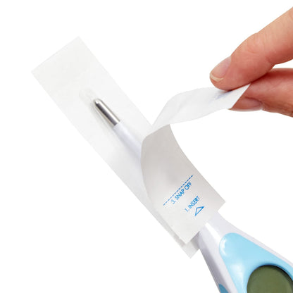 Juvale 100-Pack Disposable Digital Thermometer Probe Covers - Oral, Rectal, Armpit Temperature Reading Sheath Sleeves