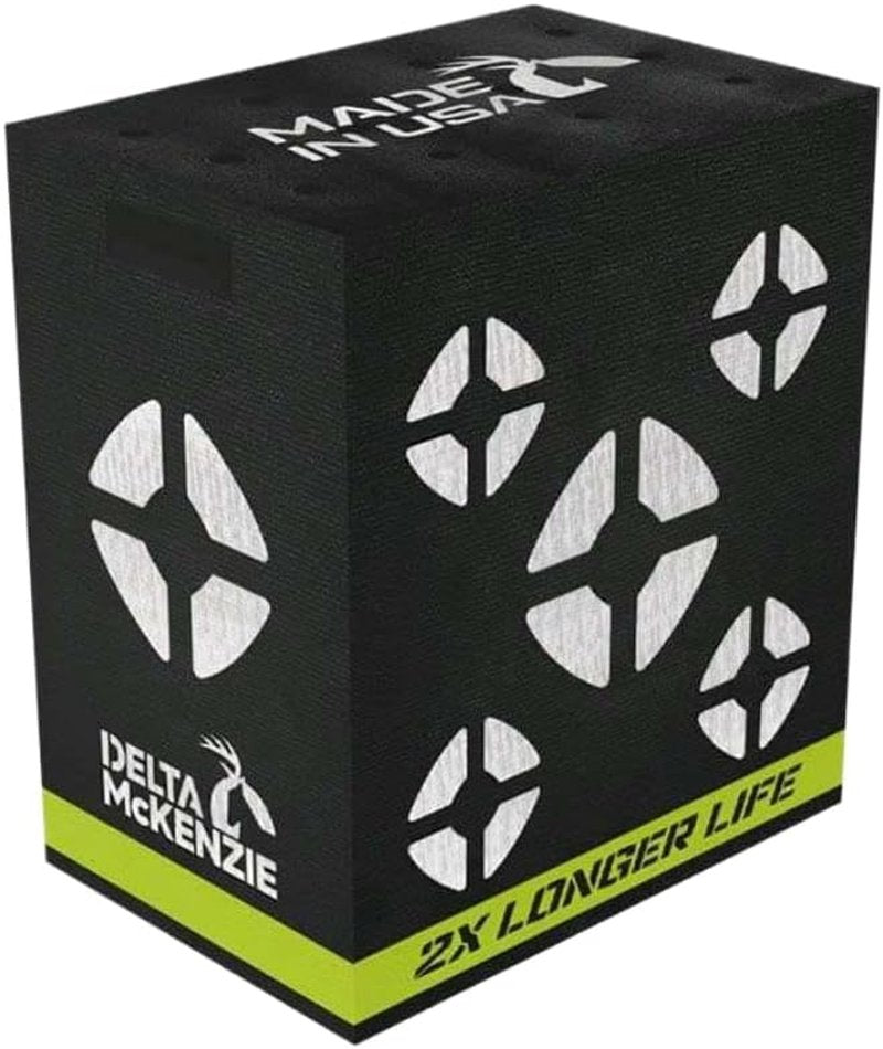 Delta McKenzie Archery Target - 4-Sided Mo'Foam Block | 18"x16"x11" Durable Design for Compound Bows