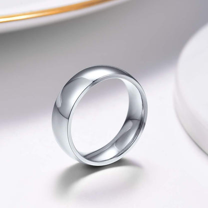 PROSTEEL Wedding Bands Mens Ring 6mm Stainless Simple Knuckle Rings