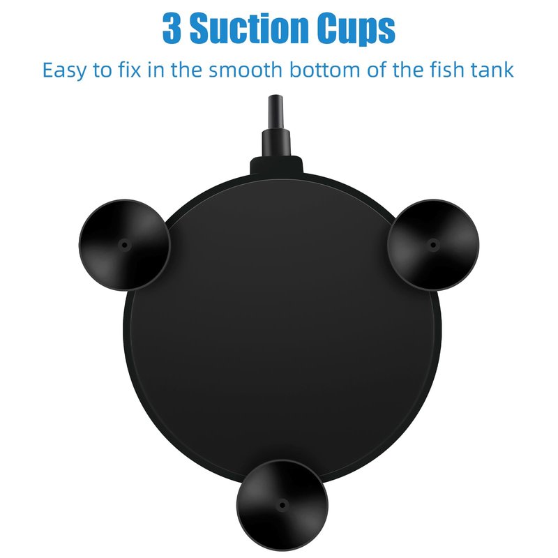 AQUANEAT Aquarium Air Stone Disc 4 inch, Aerator Bubble Diffuser, Air Pump Accessories Airstones for Aquariums, Fish Tanks,Hydroponics,and Ponds
