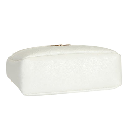 FULEI White Cross Body Bag for Women Small Soft PU Leather Ladies Handbags Shoulder Purse