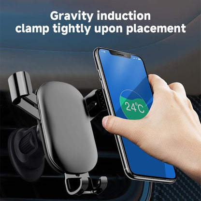 Car Phone Holder Mount, Air Vent Cell Phone Car Mount Aluminum Universal Automobile Car Phone Holder for All Smartphones, Light Blue