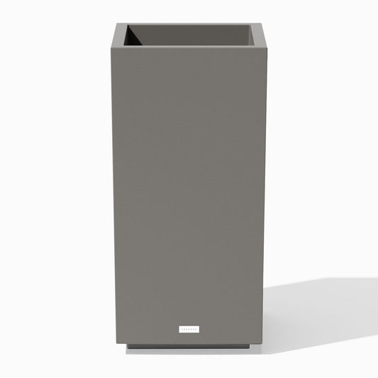 Veradek Block Series Pedestal Planter - Tall Planter for Indoor or Outdoor Front Porch | All-Weather Use with Removable Insert Bucket | Modern Décor for Flowers, Tall Trees, Faux Plants