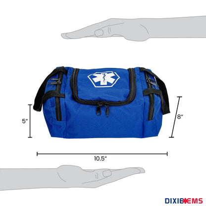 Dixie EMS Dixigear Empty First Responder II Bag 10.5" x 5" x 8" - Blue
