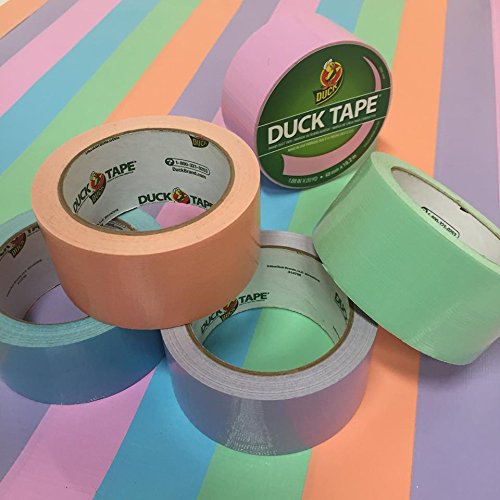 Duck Brand 240976 Color Duck Tape, Baby Pink, 1.88-Inch by 20 Yards, Single Roll