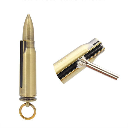 BOLLAER Matchstick Fire Starter, Fire Starter Flint Match Lighter Keychain Outdoor Camping Emergency Survival Gear, Best Gift for Outdoor Sports Enthusiasts