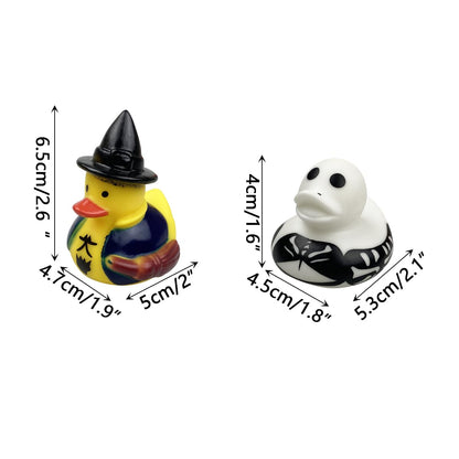 QINGQIU 24 Pack Halloween Rubber Ducks Bath Toys for Kids Toddlers Boys Girls Halloween Toys Halloween Party Favors Gifts Halloween Treat Bags