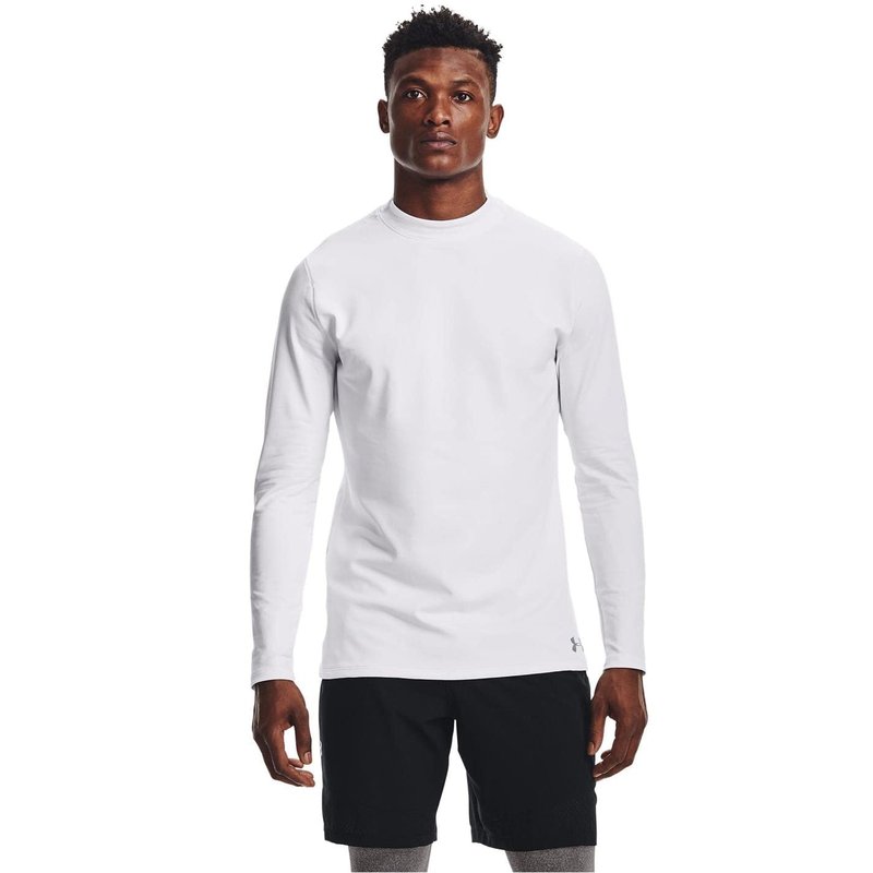 Under Armour Men's ColdGear® Armour Fitted Mock SM White