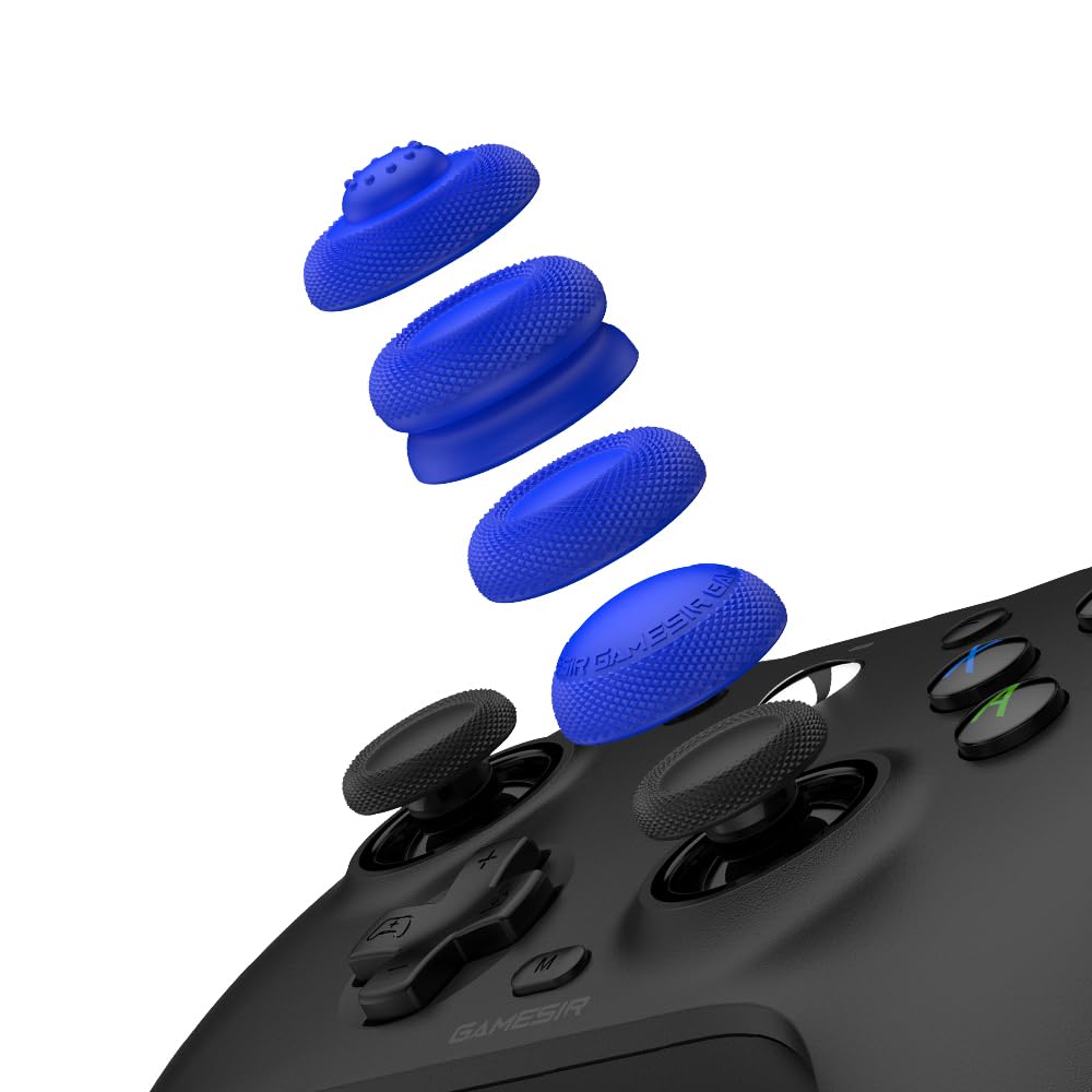 GameSir Thumb Grip Pack for GameSir Controllers(Except X2/X3), Xbox One/Xbox Series Controllers, PS4/PS5 Controllers, Switch Pro Controllers (Blue)