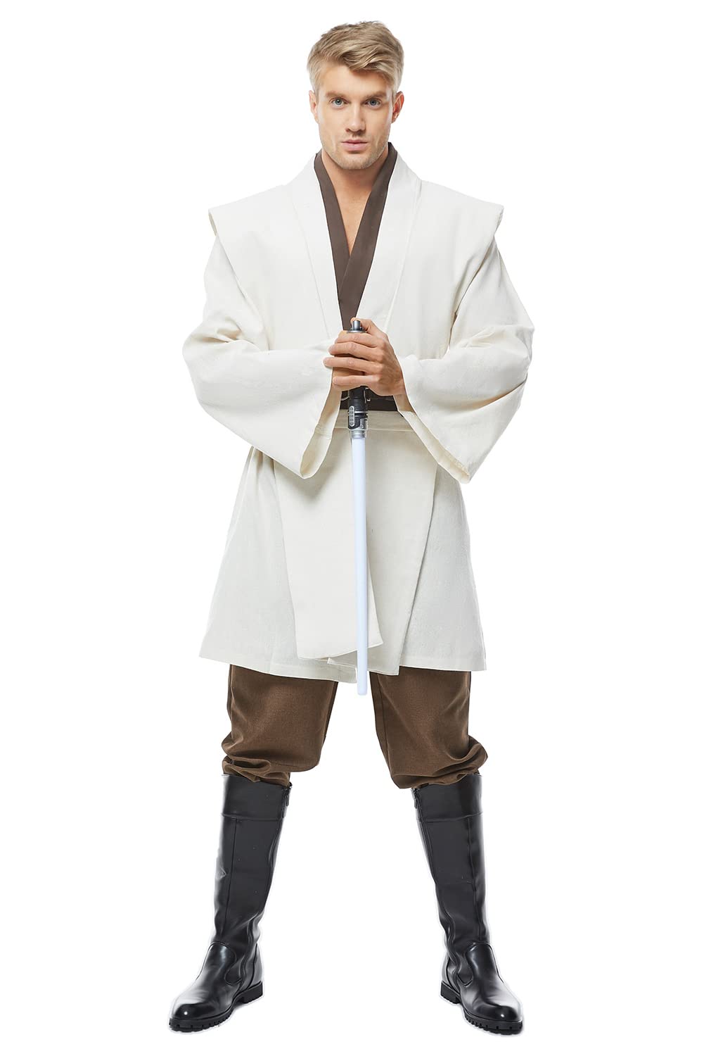 Men's Tunic Cosplay Costume Adults Outfits Halloween Robe Hooded Uniform Full Set
