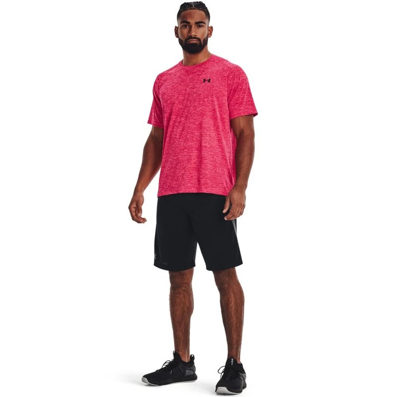 Under Armour Men's Tech 2.0 Short-Sleeve T-Shirt, Penta Pink (975)/Black, Small