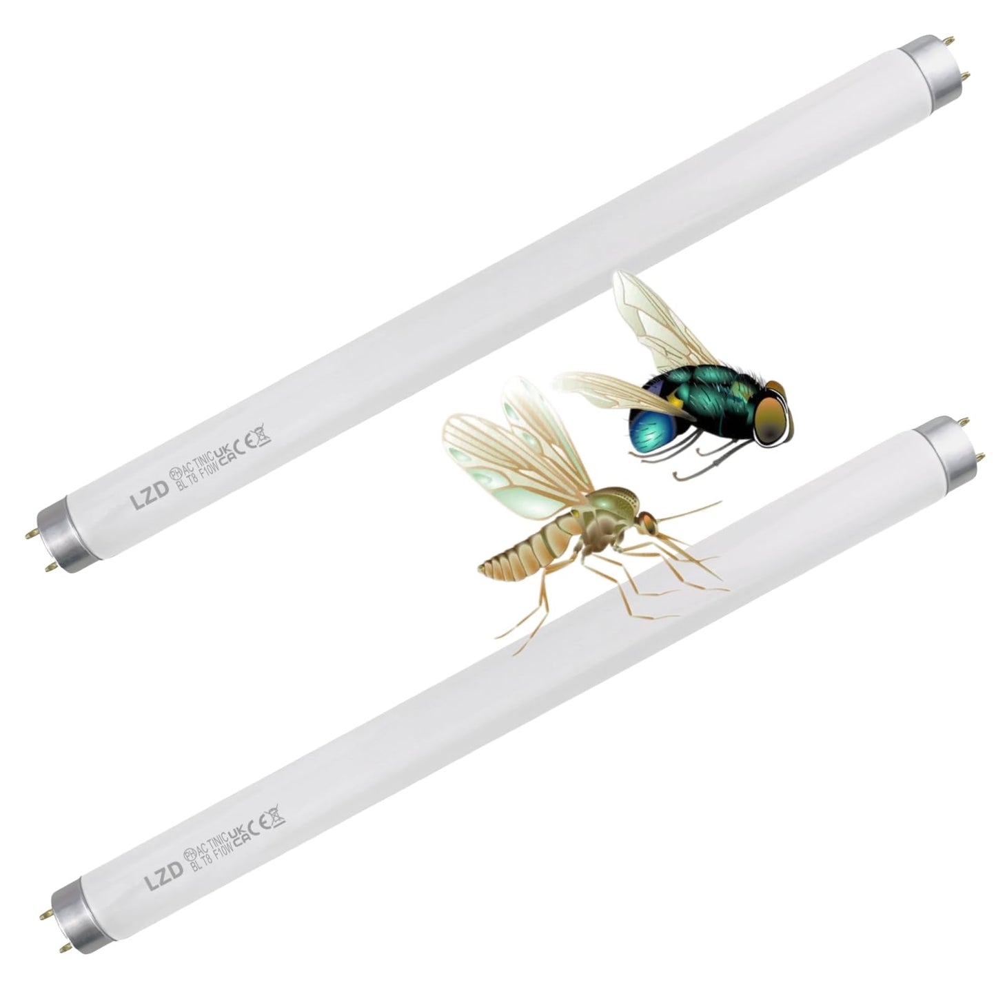 FSL BL T8 F10W Replacement Tube for Bug Zapper, 13 inch BL368 UV Light Tube for 20W Fly Killer/Insect Zapper,2-Pack