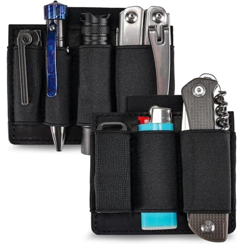 VIPERADE PL7 EDC Organizer Holder, Elastic Accessories Pouch with Hook and Loop Closure for Backpack, Tactical Vest, EDC Bag