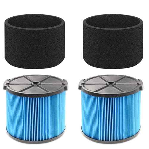 VF3500 Filter Replacement Kit for Ridgid 3?4.5 Gallon Wet/Dry Shop Vacuums ? Includes VF3500 Filters, 26643 Foam Filter Sleeves, Replaces WD4050 WD3050 WD4080 WD4522 4000RV 4500RV WD4070